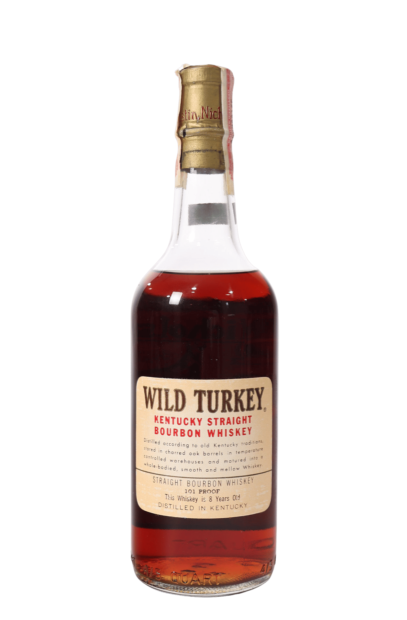 Wild Turkey 8yr 101 Proof Bourbon 1973 Rare Whiskey | Whiskey Source